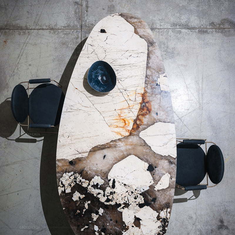 Contemporary Style Arm Chair Open Back Side Dining Chair with Metal Base for Dining Room