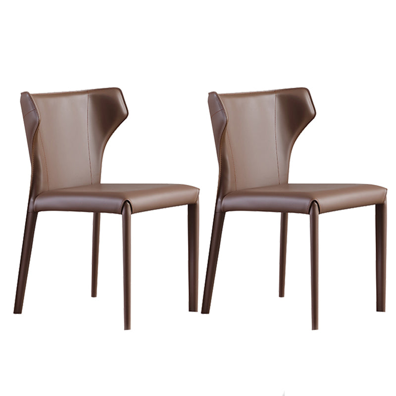 Upholstered Faux Leather Dining Chair Contemporary Dining Chair