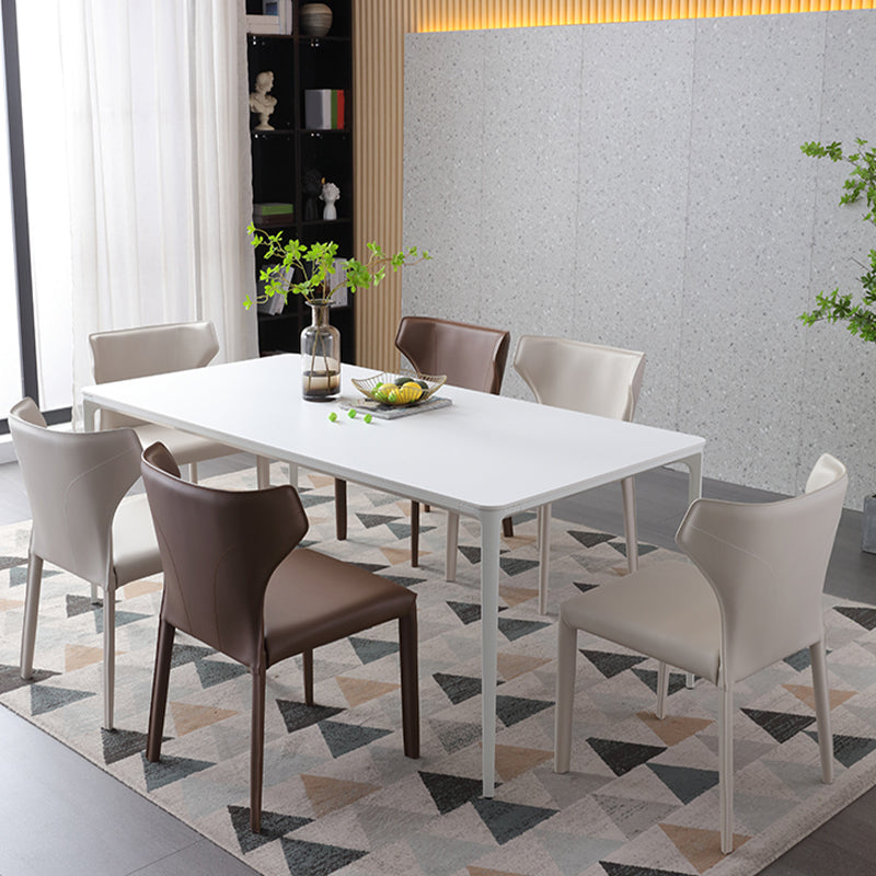 Upholstered Faux Leather Dining Chair Contemporary Dining Chair