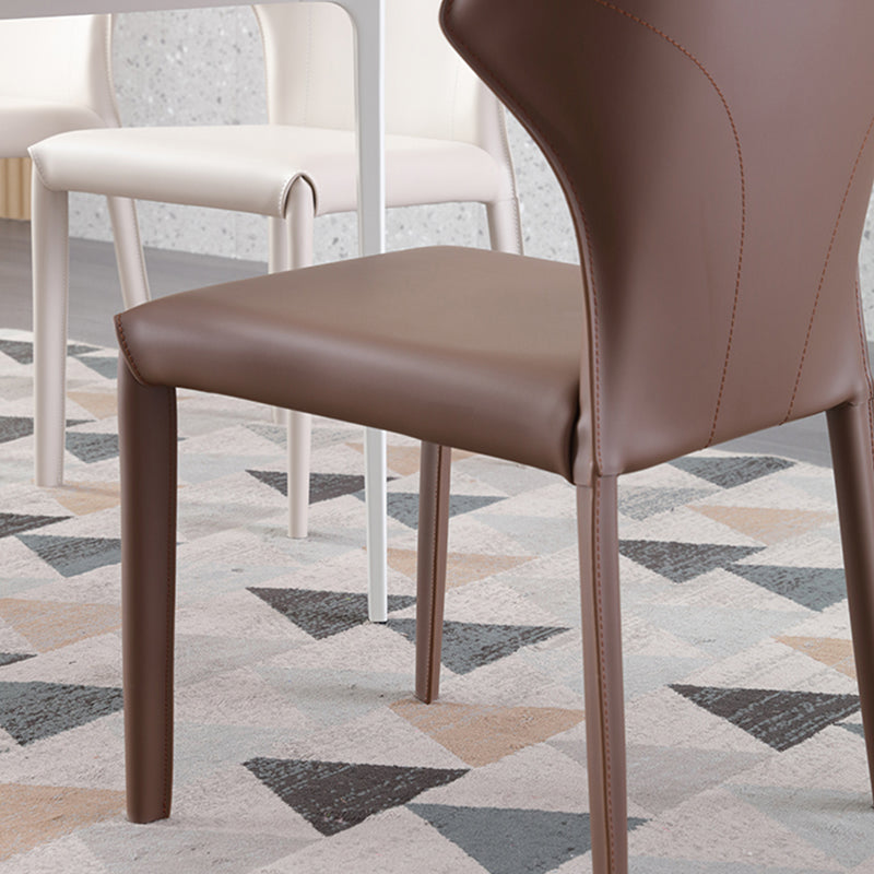 Upholstered Faux Leather Dining Chair Contemporary Dining Chair