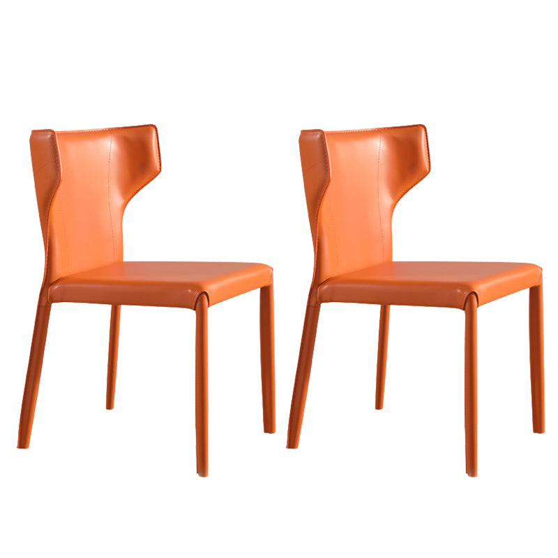 Upholstered Faux Leather Dining Chair Contemporary Dining Chair