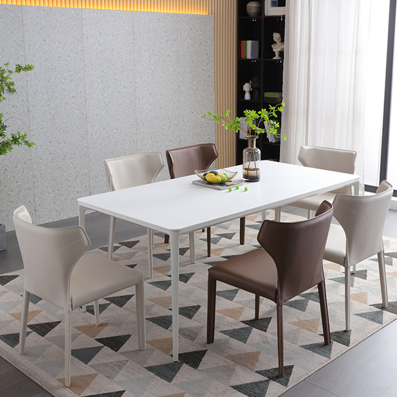 Upholstered Faux Leather Dining Chair Contemporary Dining Chair