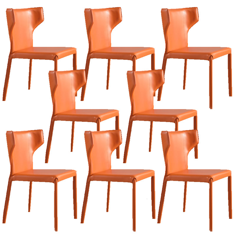 Upholstered Faux Leather Dining Chair Contemporary Dining Chair