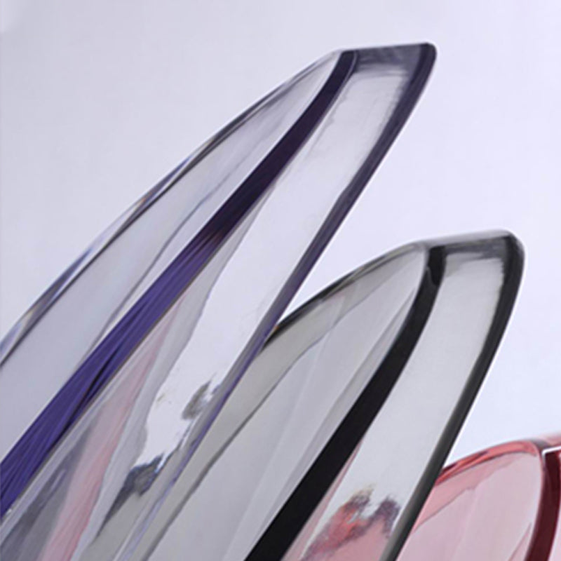 Nordic Open Back Side Chair Plastic Indoor Armless Chair for Dining Room Bedroom