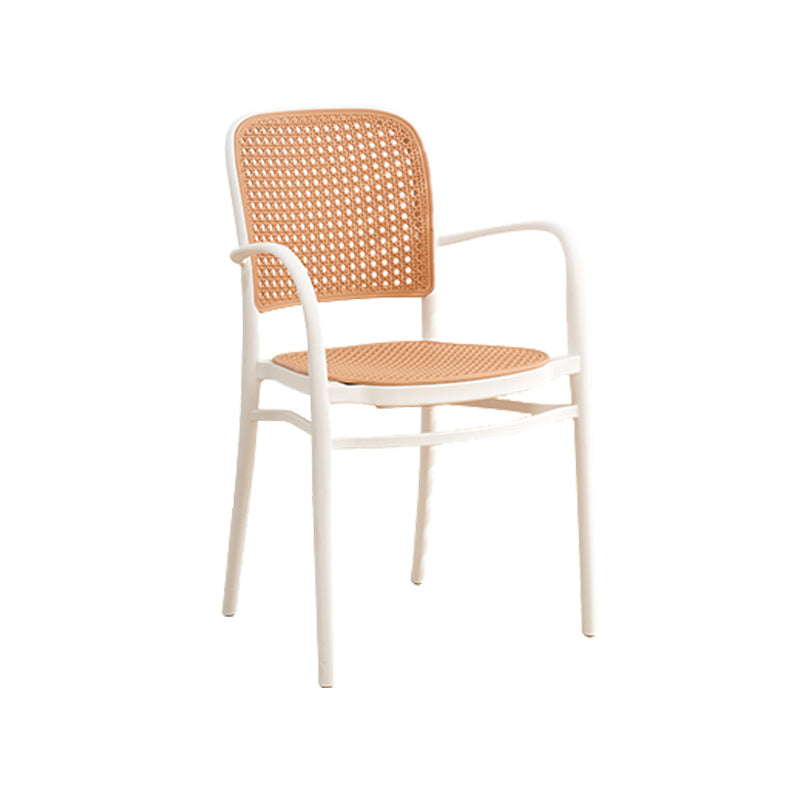 Nordic Open Back Side Chair Plastic Indoor Chair for Dining Room Bedroom