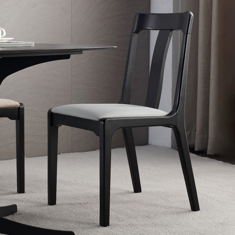 Industrial Black Dining Side Chair Upholstered Side Chair for Home