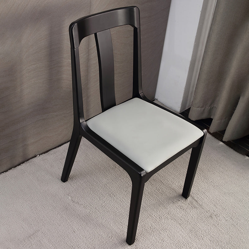 Industrial Black Dining Side Chair Upholstered Side Chair for Home
