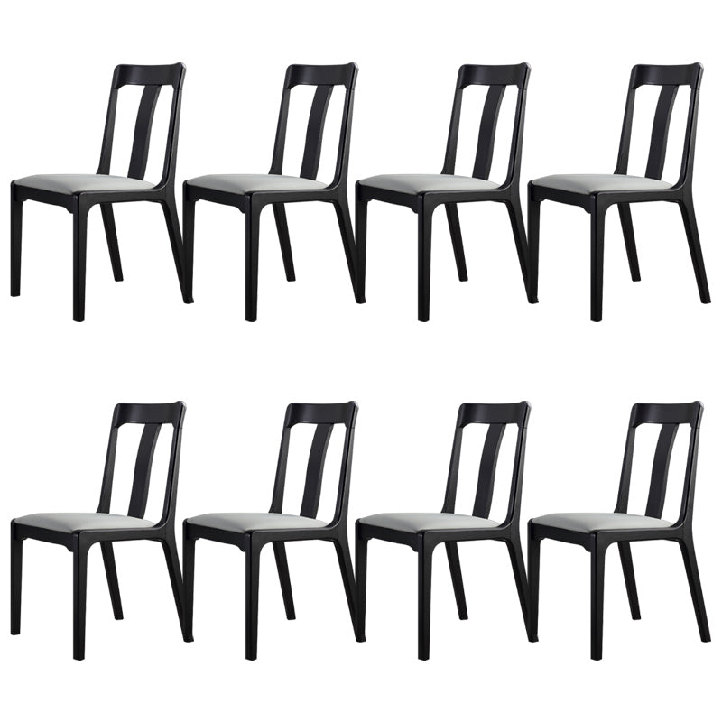 Industrial Black Dining Side Chair Upholstered Side Chair for Home