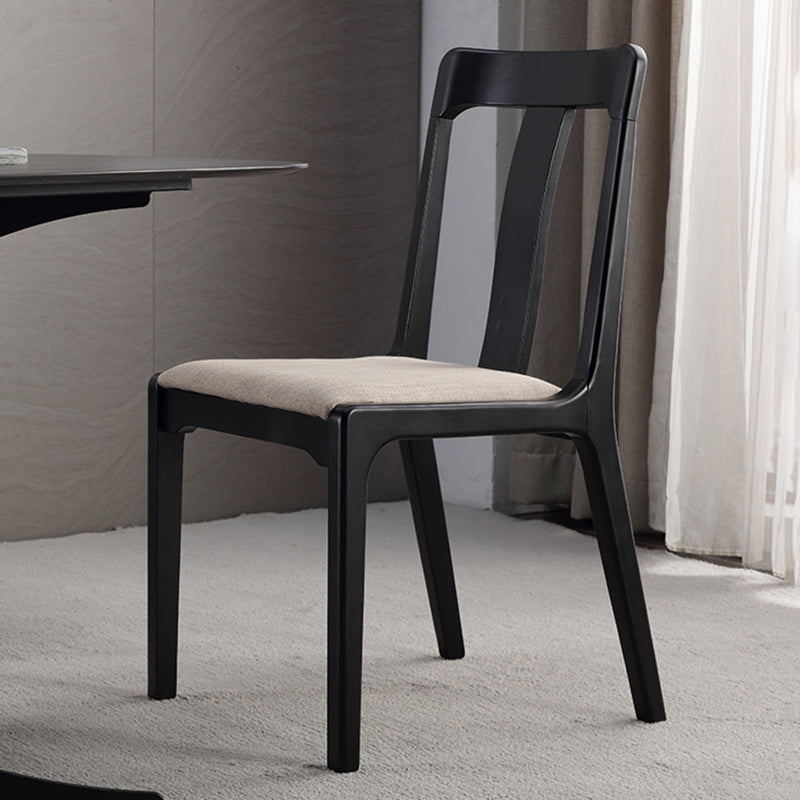 Industrial Black Dining Side Chair Upholstered Side Chair for Home