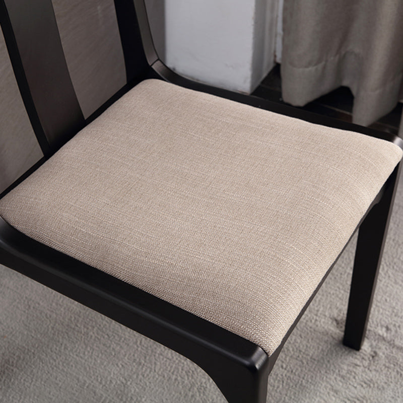 Industrial Black Dining Side Chair Upholstered Side Chair for Home