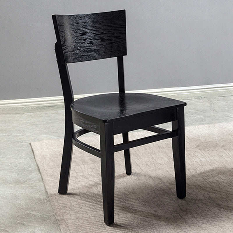 Industrial Armless Dining Chairs Solid Wood Dining Side Chair