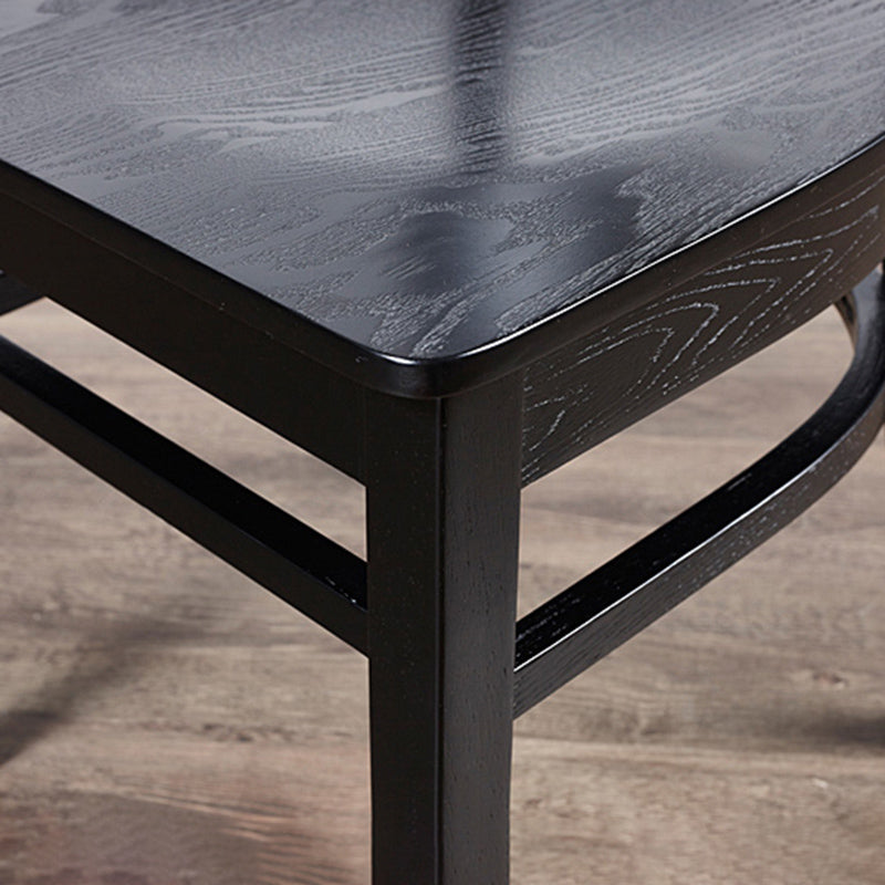 Industrial Armless Dining Chairs Solid Wood Dining Side Chair