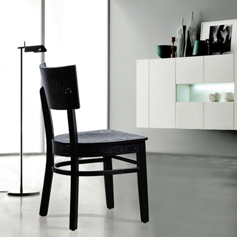 Industrial Armless Dining Chairs Solid Wood Dining Side Chair