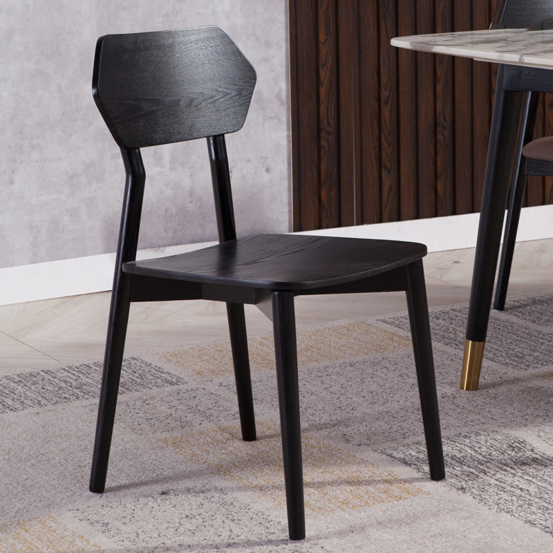 Open Back Dining Accent Chair Industrial Armless Dining Chairs