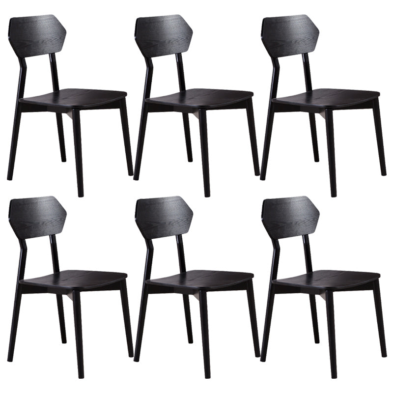 Open Back Dining Accent Chair Industrial Armless Dining Chairs