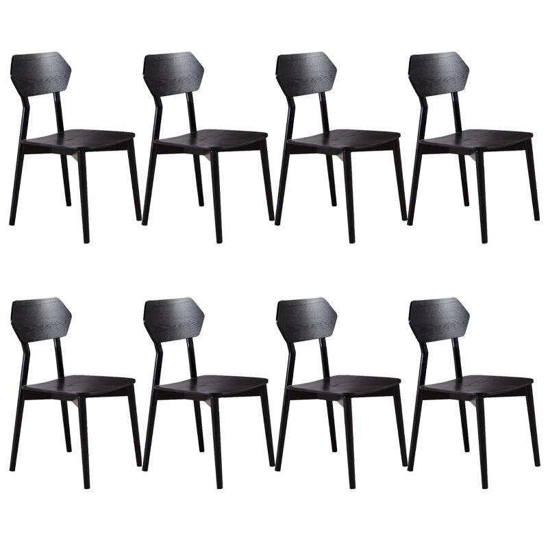Open Back Dining Accent Chair Industrial Armless Dining Chairs
