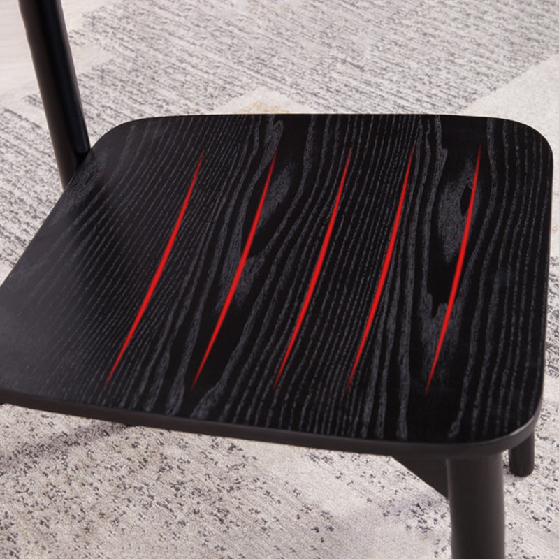 Open Back Dining Accent Chair Industrial Armless Dining Chairs