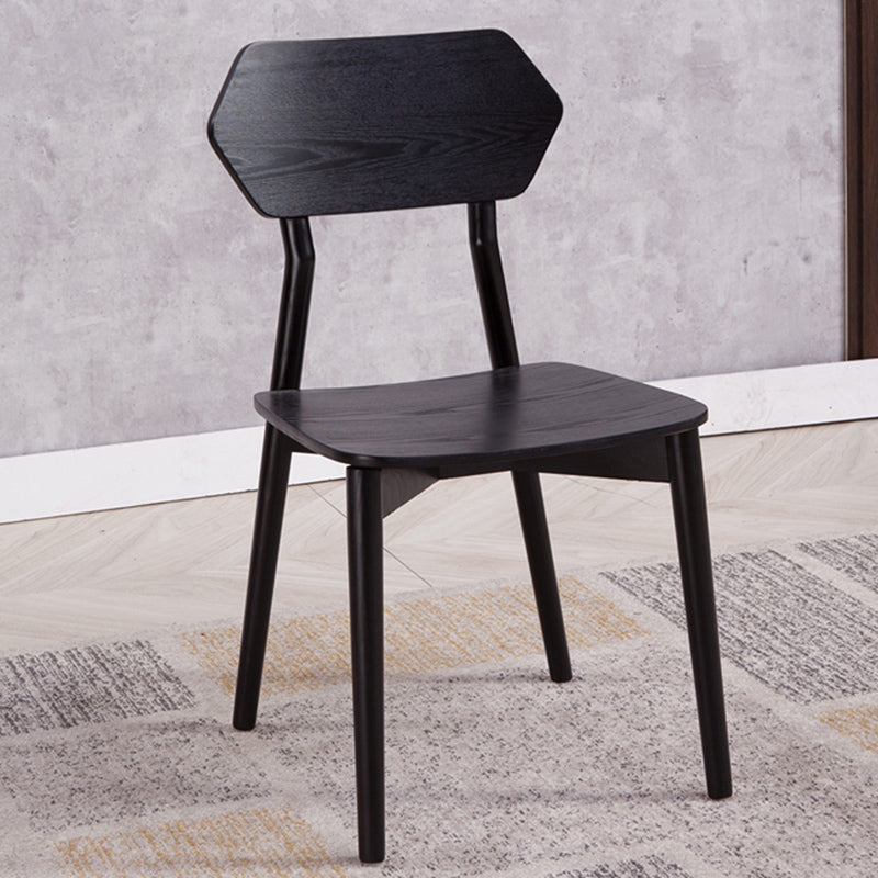 Open Back Dining Accent Chair Industrial Armless Dining Chairs