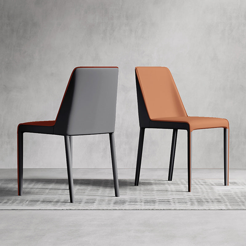 Contemporary Home Upholstered Side Chair Matte Finish Dining Chair