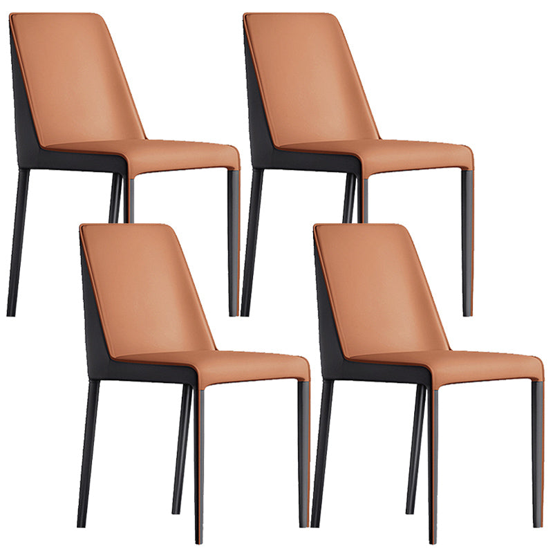 Contemporary Home Upholstered Side Chair Matte Finish Dining Chair