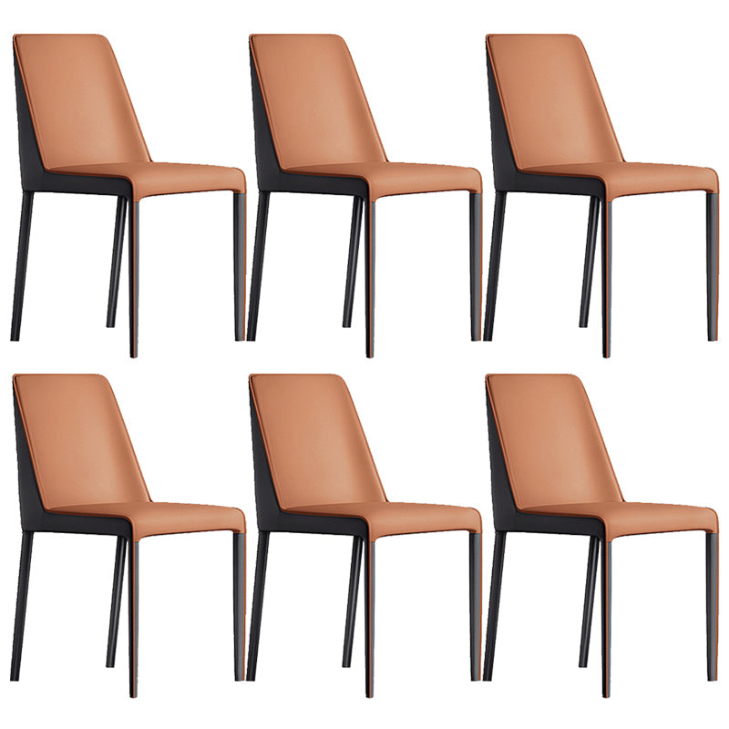 Contemporary Home Upholstered Side Chair Matte Finish Dining Chair