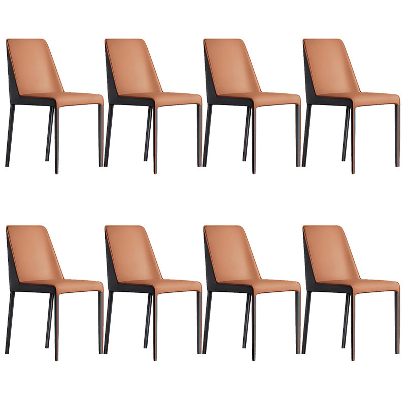 Contemporary Home Upholstered Side Chair Matte Finish Dining Chair