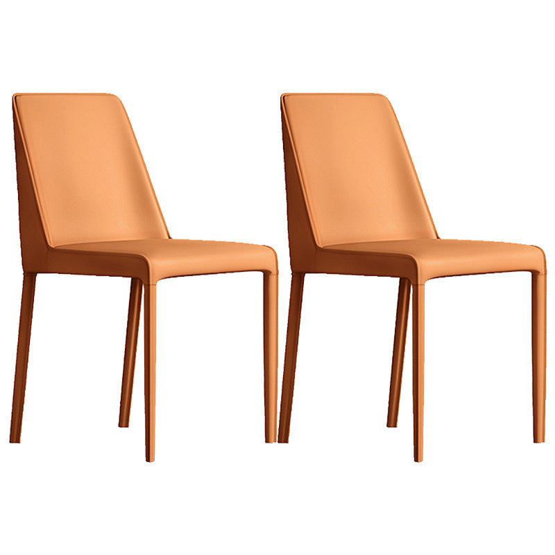 Contemporary Home Upholstered Side Chair Matte Finish Dining Chair