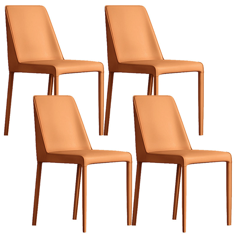 Contemporary Home Upholstered Side Chair Matte Finish Dining Chair