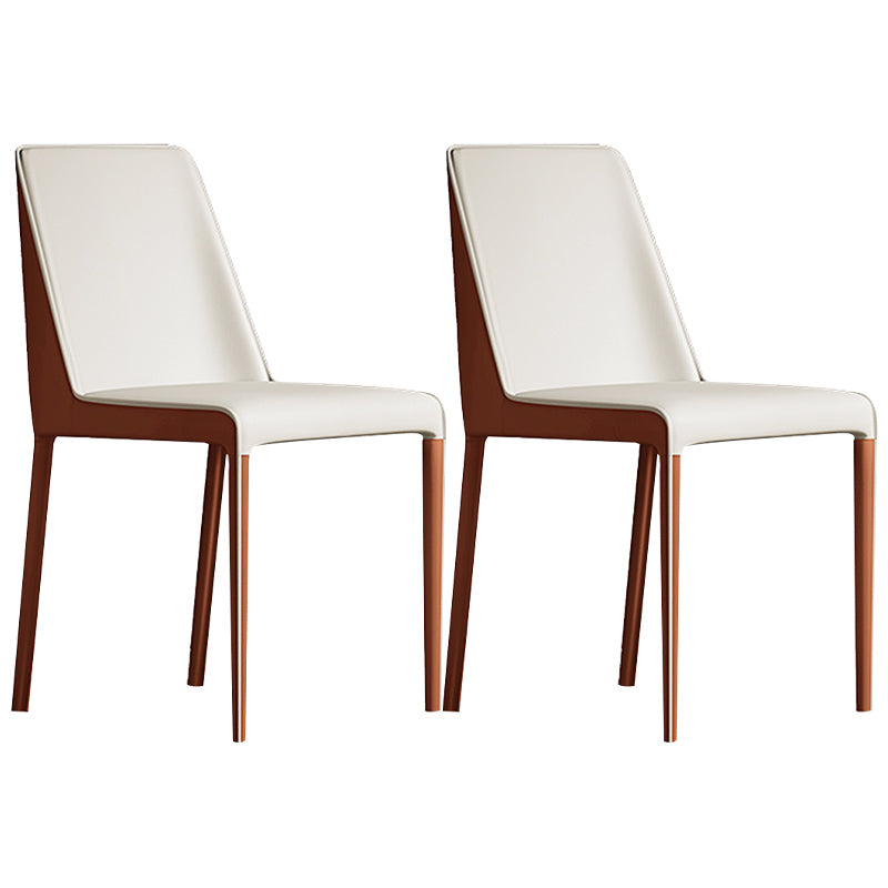 Contemporary Home Upholstered Side Chair Matte Finish Dining Chair