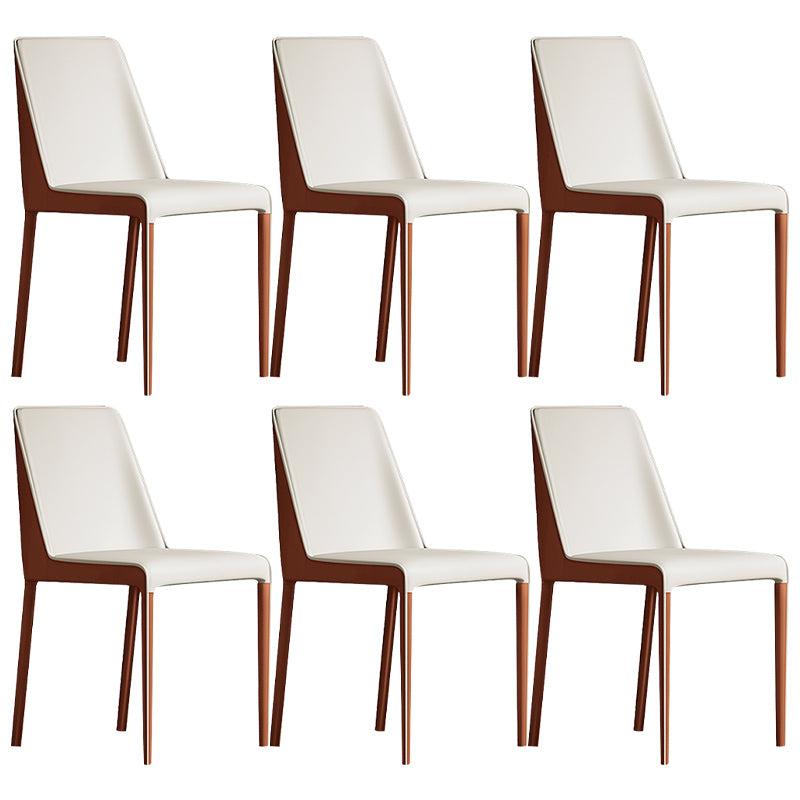 Contemporary Home Upholstered Side Chair Matte Finish Dining Chair