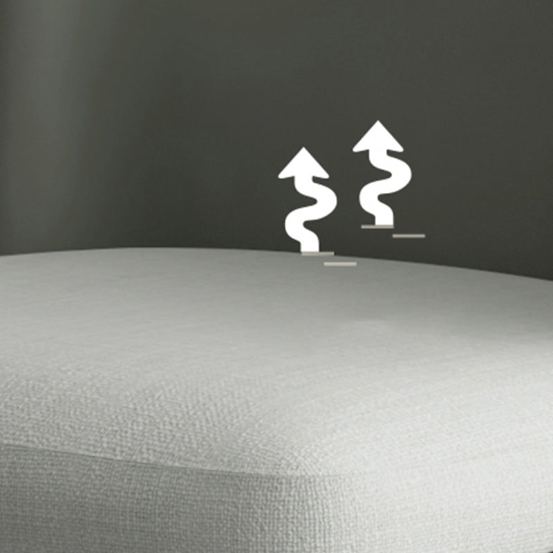 Industrial Style Home Side Chair Upholstered Dining Chair with Metal Leg