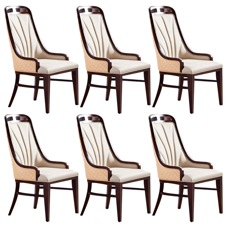 Traditional Upholstered Dining Room Chair Solid Wood Dining Accent Chair