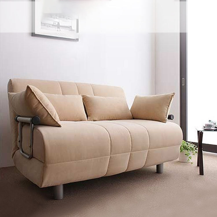 Polyester Blend Contemporary Sofa Bed with Square Arm Pillow Included