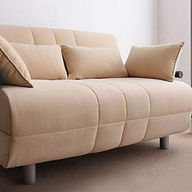 Polyester Blend Contemporary Sofa Bed with Square Arm Pillow Included