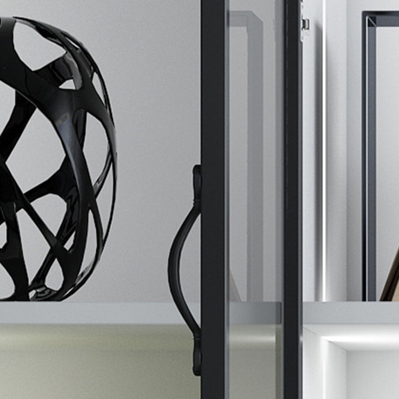 Contemporary Bookcase Closed Back Engineered Wood Bookshelf for Bedroom