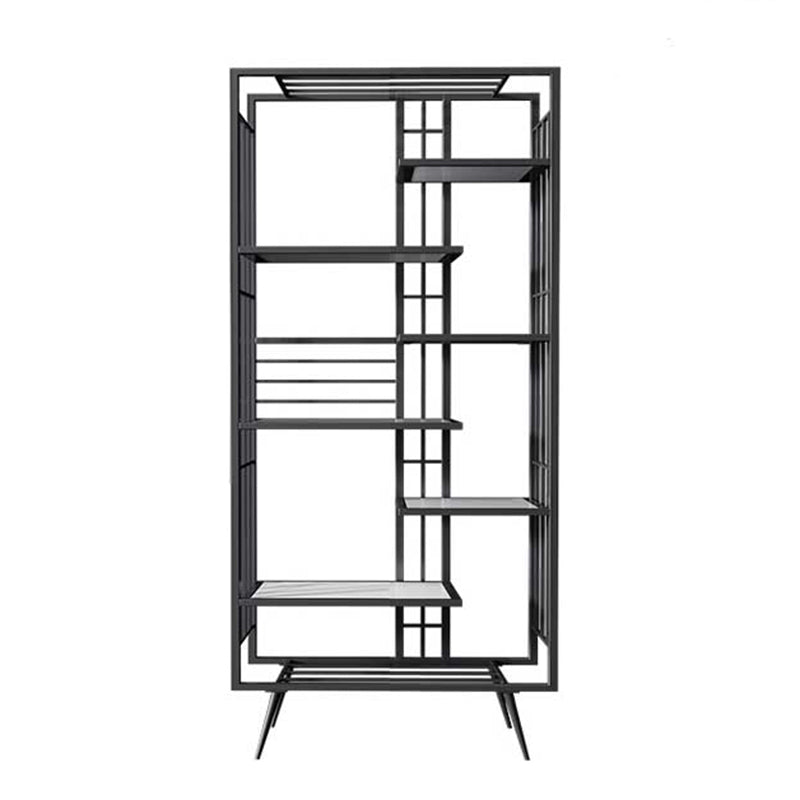 Glam Metal Bookshelf Etagere Shelf Bookcase for Study Room 70.9" H X 11.8" W