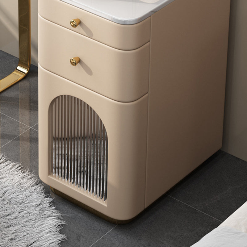 5 Storage Drawers Makeup Vanity Desk Stone Top Dressing Table