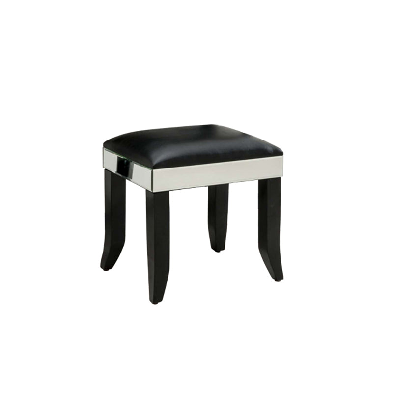 Tri-Folding Mirror Vanity Table Set 31.5" Wide 2-drawer Mirrored Vanity Desk