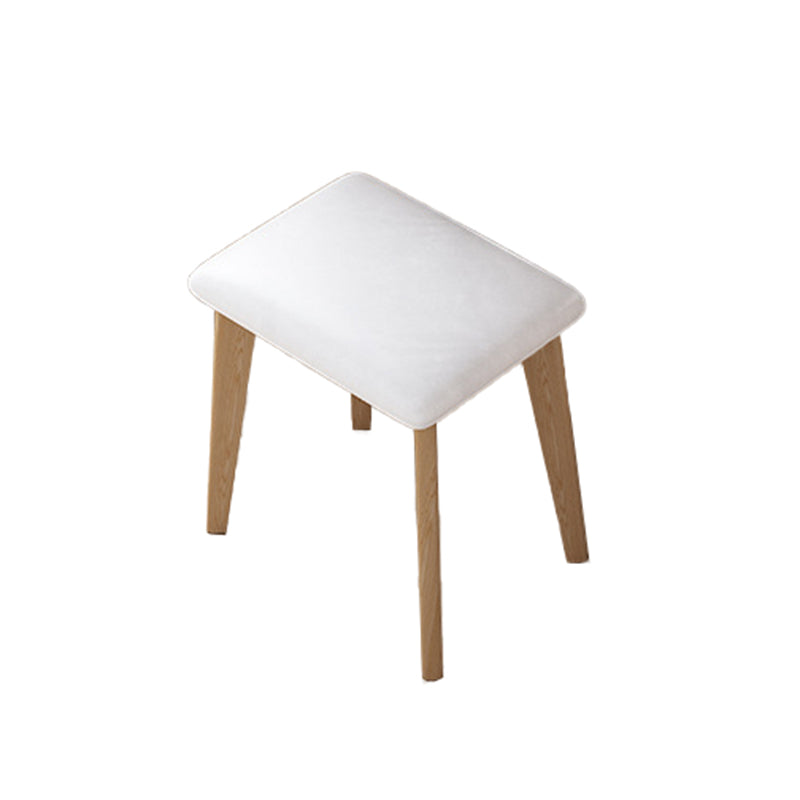 4-Drawers Mirrored Dressing Table Glass Top Make-up Vanity Stool Set