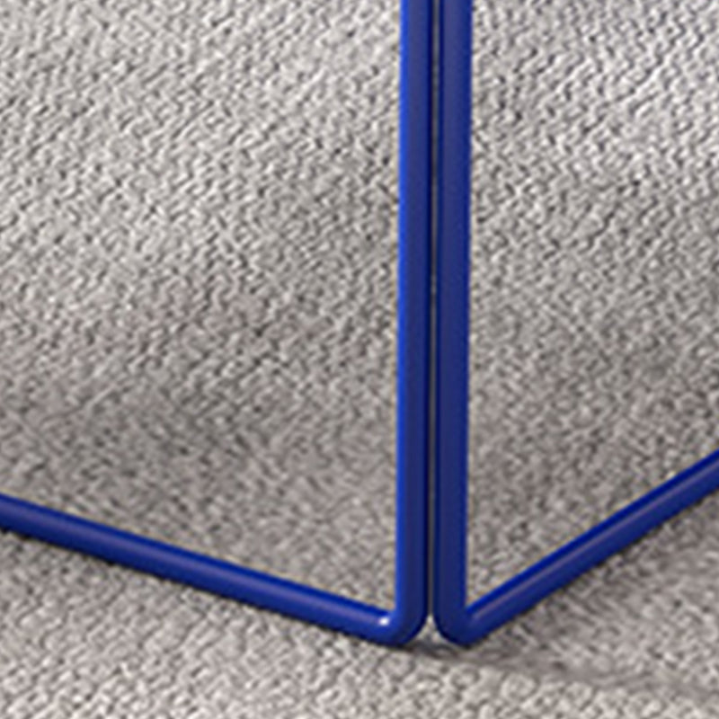 Mid-Century Modern Metal Frame Rectangular Single Coffee Table