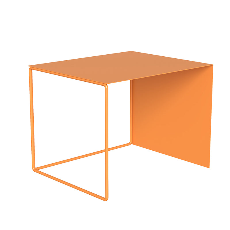 Mid-Century Modern Metal Frame Rectangular Single Coffee Table