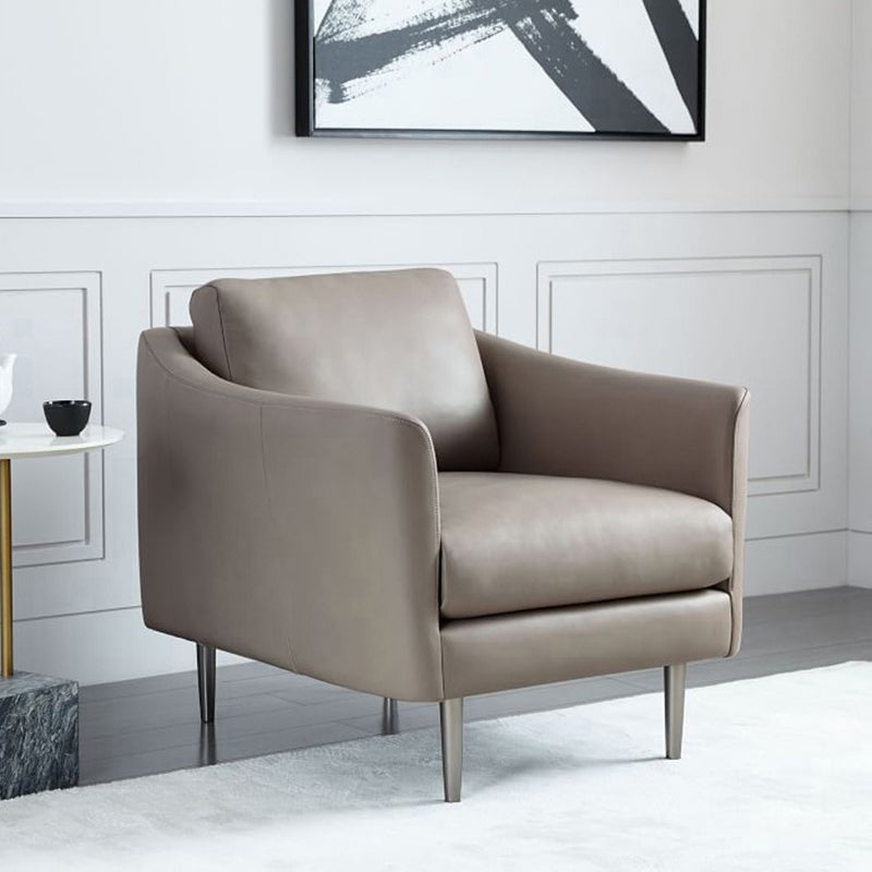 Contemporary Fabric Standard Sofa Sloped Arm Cushions Settee
