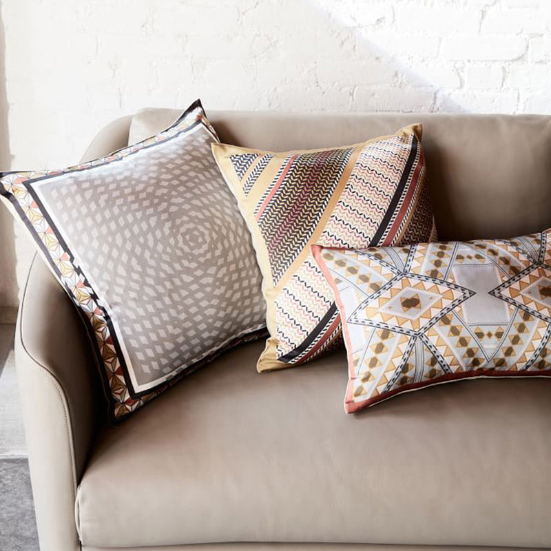 Contemporary Fabric Standard Sofa Sloped Arm Cushions Settee