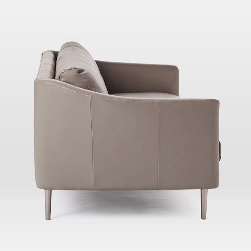 Contemporary Fabric Standard Sofa Sloped Arm Cushions Settee