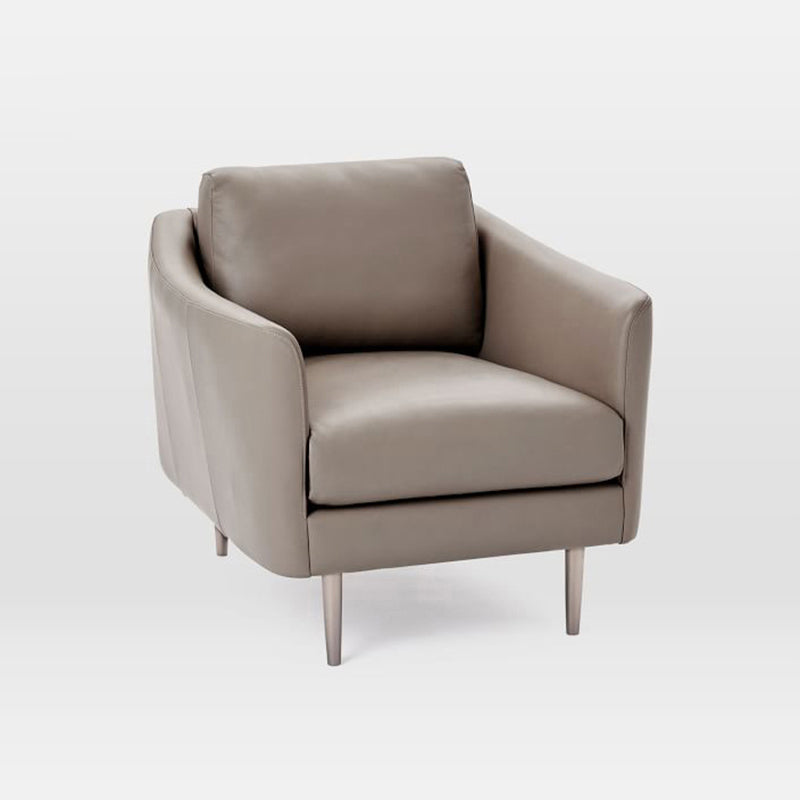 Contemporary Fabric Standard Sofa Sloped Arm Cushions Settee