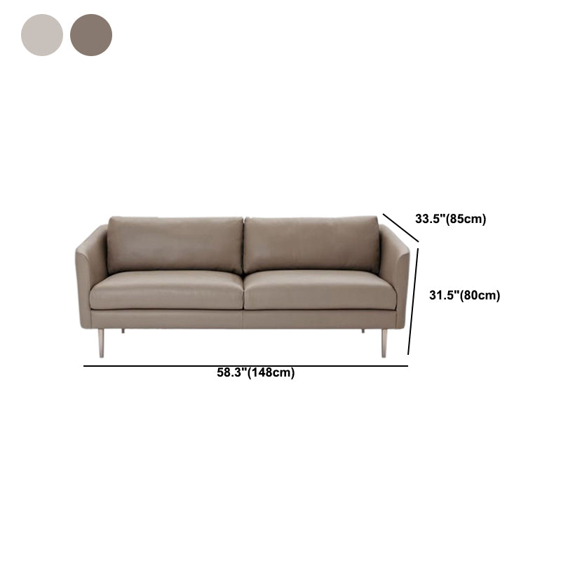 Contemporary Fabric Standard Sofa Sloped Arm Cushions Settee