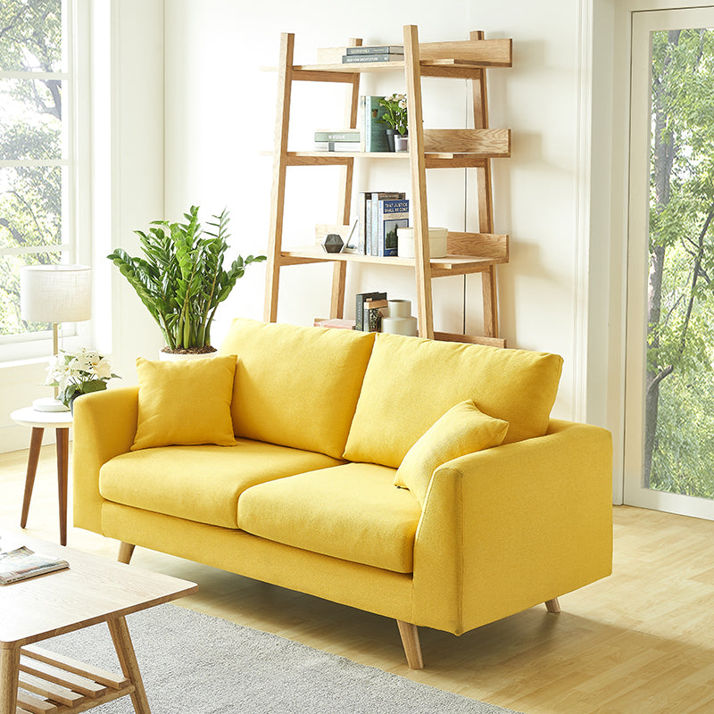 Contemporary Tuxedo Arm Sofa Cushions Fabric Standard Seating