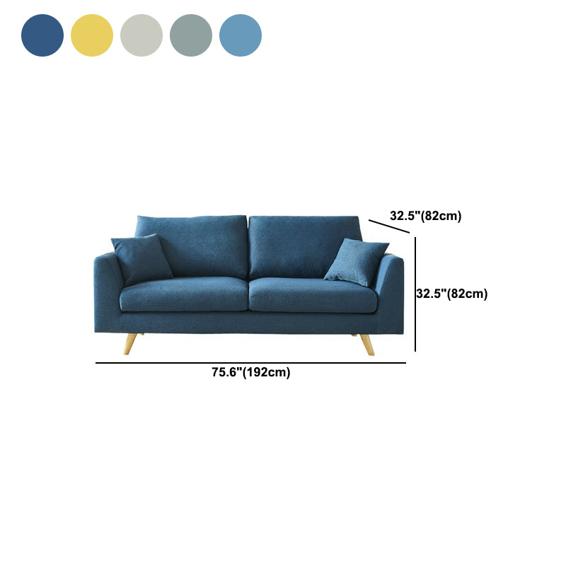 Contemporary Tuxedo Arm Sofa Cushions Fabric Standard Seating