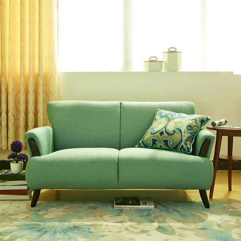Contemporary Wooden Standard Sofa Flared Arm Seating for Living Room