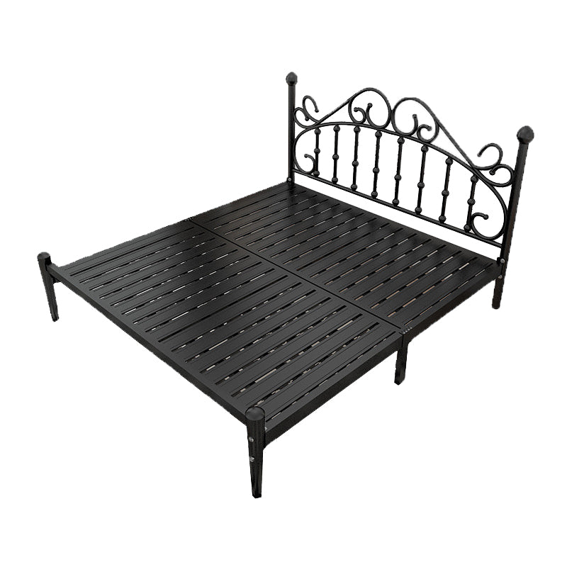 Contemporary Style Standard Bed Metal Bed Frame with Headboard